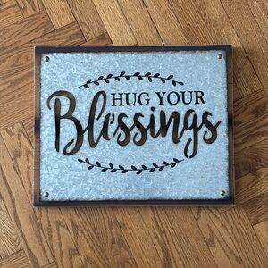 Hallmark Hug Your Blessings sign